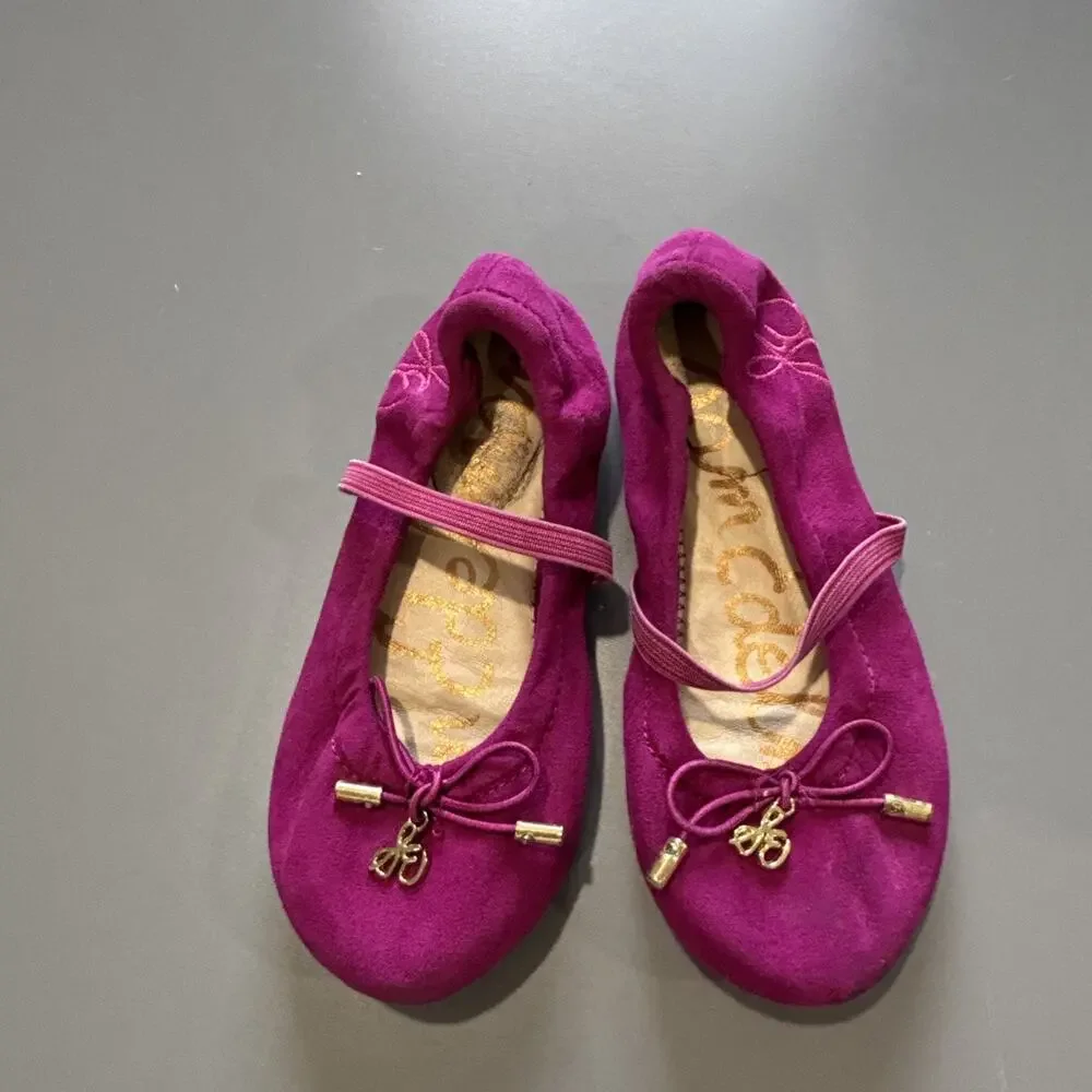 Lot of 2 pairs Toddler Girls Size 9 Faux Suede Shoes Sam Edelman Twin Bunny